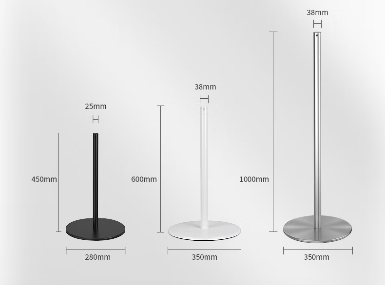 Silver museum stanchion